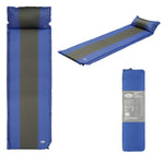 NILS CAMP NC4349 Self-Inflating Mat with Pillow Blue-Gray