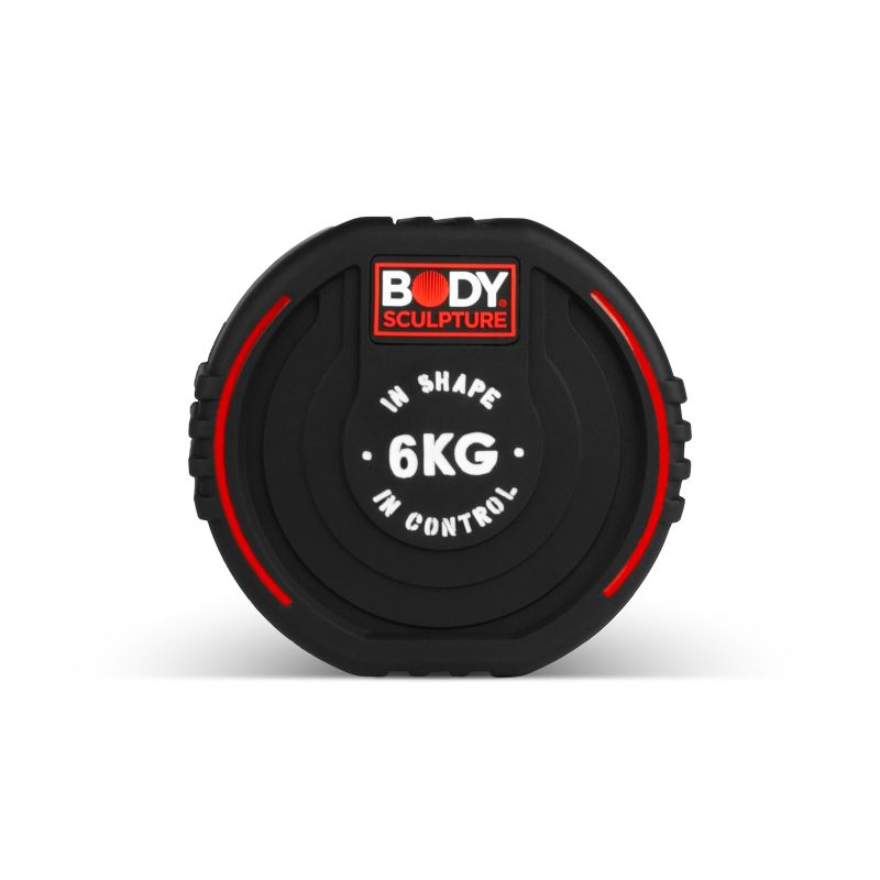 Body Sculpture TPU dumbbell BW 133 6 KG fekete edzőfelszerelés BW1336KG