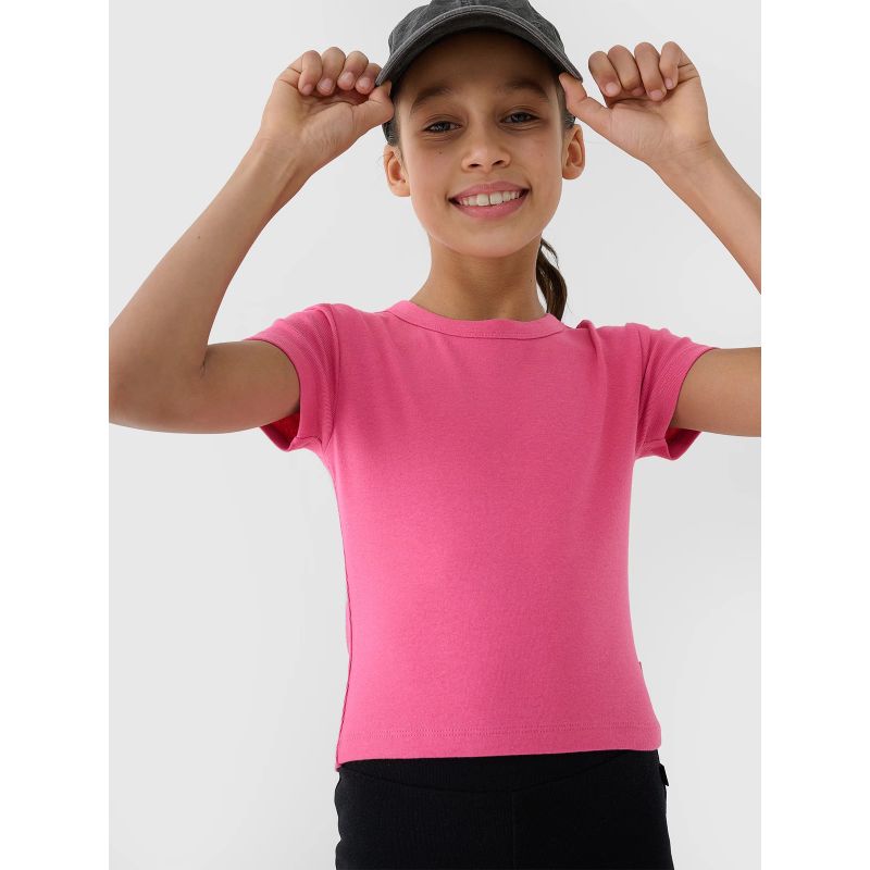 4f Girls' basic t-shirt top 4FJWSS25TTSHF1852-54S General