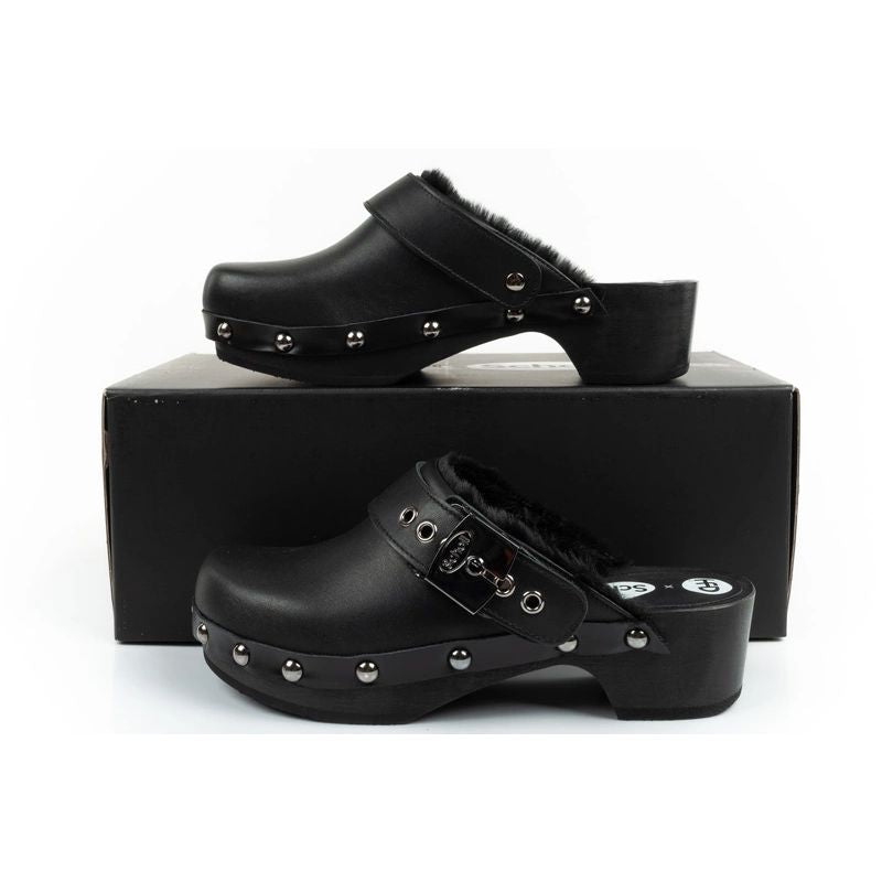 Scholl Iconic W Clogs fekete clogs, slides