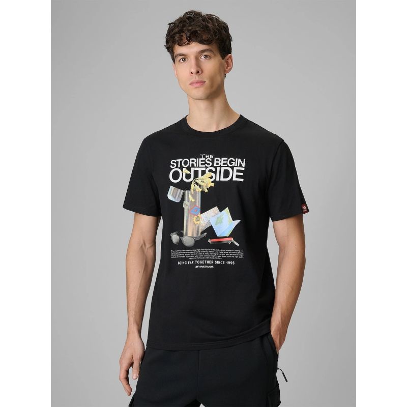 4F Men's regular printed T-shirt póló 4FRSS26TTSHM3811-20S