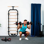 HMS 6-in-1 weight set (barbell, dumbbells and kettlebell) 40kg edzőfelszerelés 17-57-070