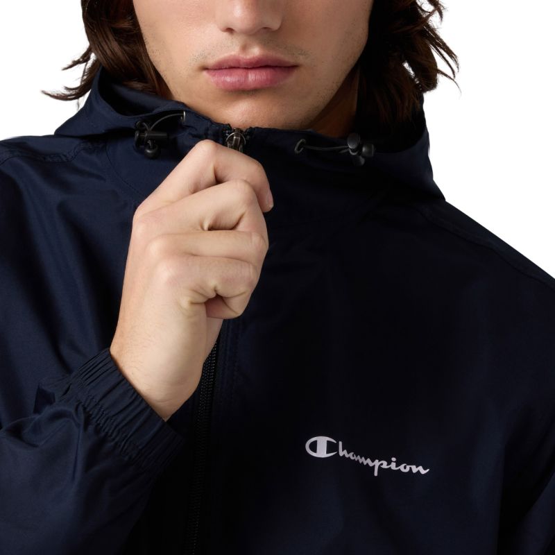 Champion Windbreaker Men's Navy Blue 222272 BS501 sötétkék kabát