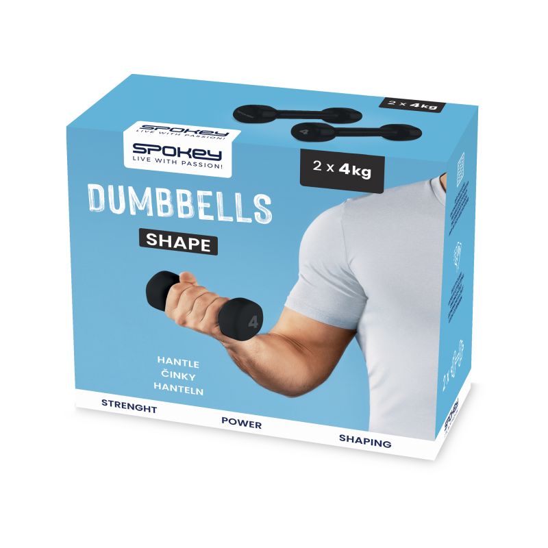 Spokey Vinyl dumbbells 2x4kg Shape SPK-943106 Edzőfelszerelés