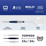 Harrows GEO 02 TORPEDO 90% steeltip darts Egyéb