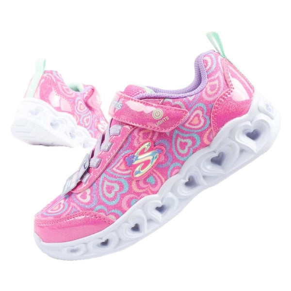 Skechers S Lighs-Heart comfortable LED sports shoes for girls Cipő