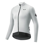 Rockbros TVI women's cycling jersey insulated autumn/winter S - white and gray s \ szary || biały kötött sapka 15310007003-211732
