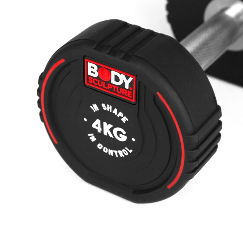 Body Sculpture TPU dumbbell BW 133 4 KG fekete edzőfelszerelés BW1334KG