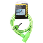 Dunlop GREEN SPIRAL BIKE LOCK WITH KEY, HOSE, zöld kiegészítő GSP-1042664