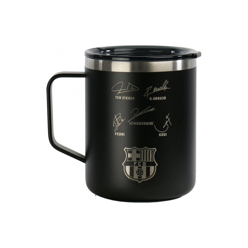 FC Barcelona thermal mug with autographs 400 ml czarny bögre