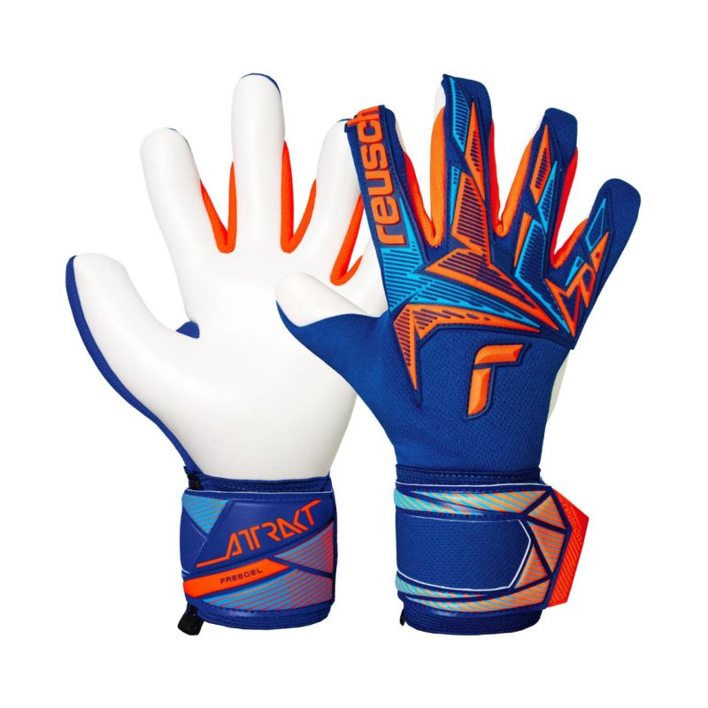 Reusch Attrakt Freegel Advance Goalkeeper Gloves Blue- 5670235 narancssárga kapuskesztyű