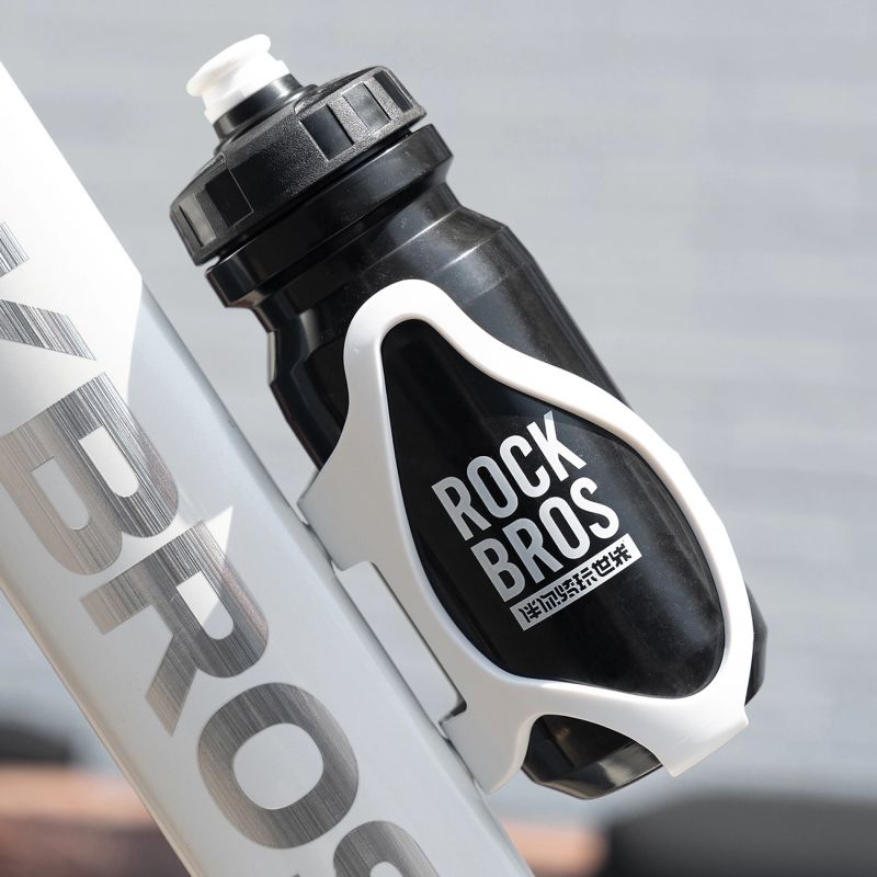 Rockbros LK24-H018 Bottle Holder Plastic Basket - White biały || czarny water bottles, training equipment