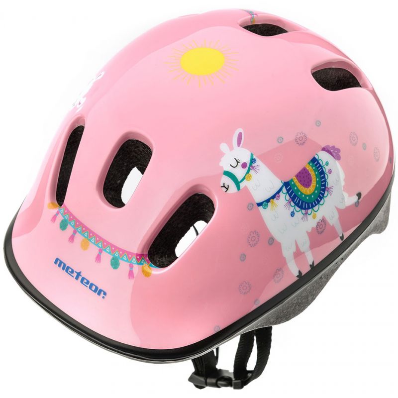 Meteor KS06 Lama Jr Bicycle Helmet rózsaszín helmets