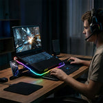 Wozinsky WDCX-A26 NitroCool RGB Gaming Laptop Cooling Pad - Black fekete phones and accessories