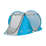 Nc3043 Blue Nils Self-Putting Beach Tent kék hátizsák