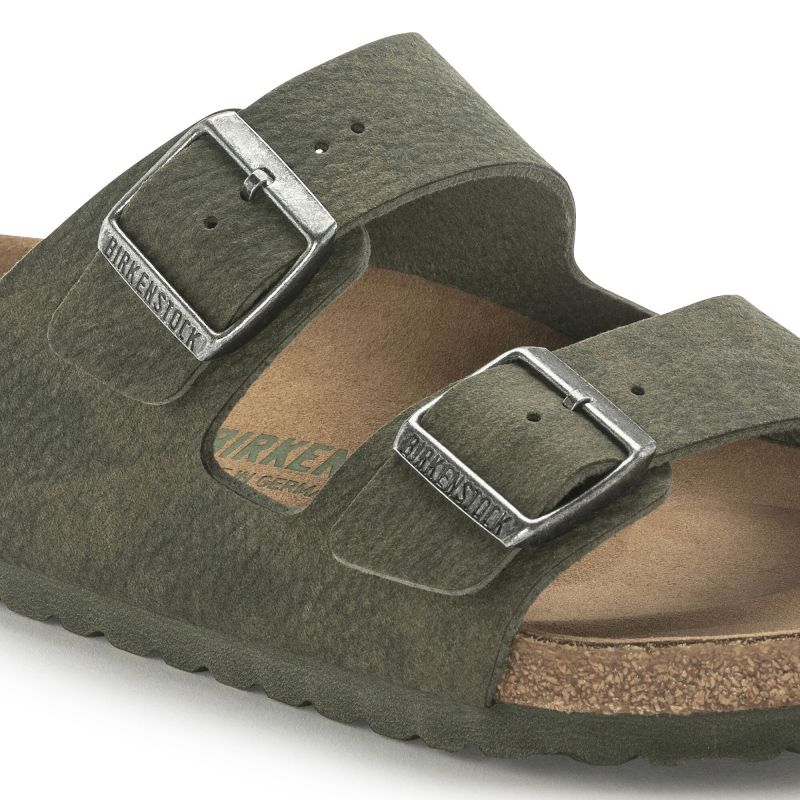 Birkenstock Arizona Vegan Microfaser Regular Women's-Men's Desert Dust Thyme Flip-Flops for Wide Feet Vegan (1024550) cipő
