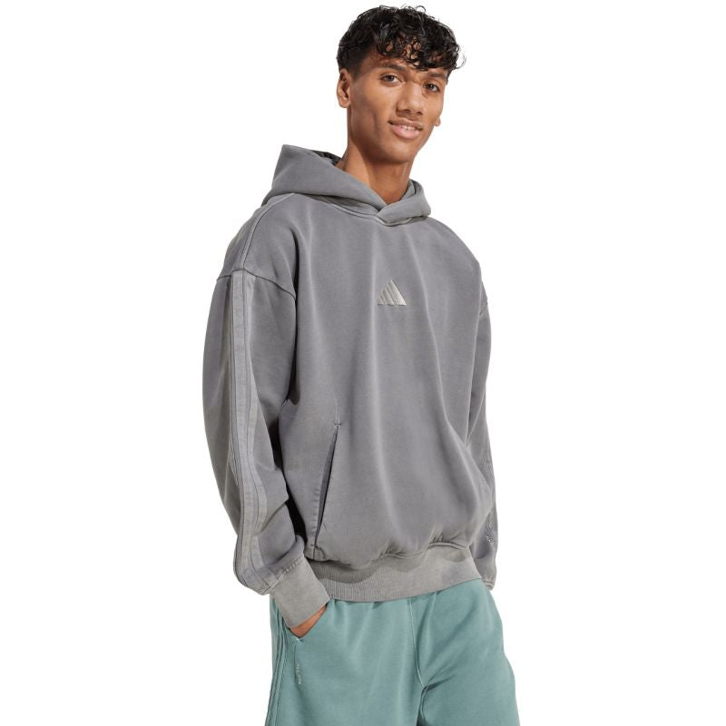 adidas Men's ALL SZN Fleece Washed Hoodie gray JL6539 Egyéb
