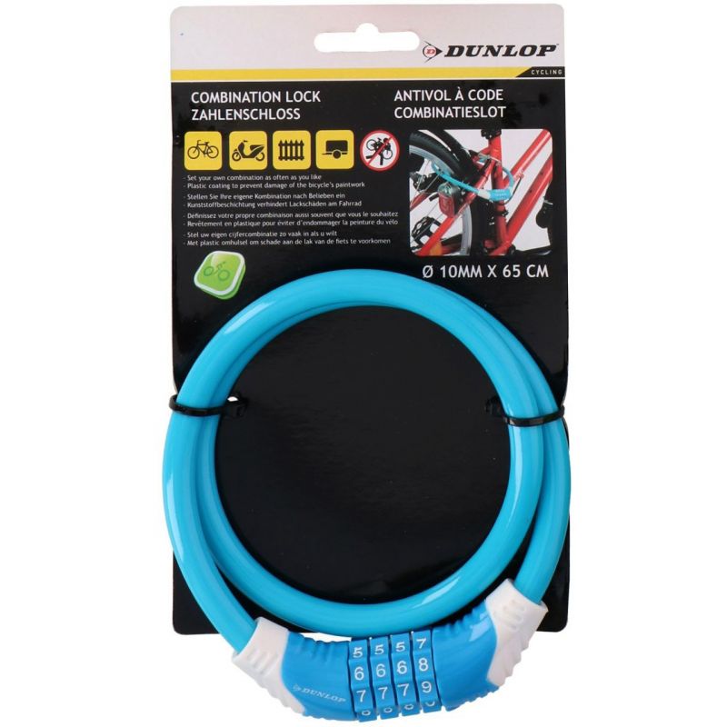 Dunlop Bicycle Lock kék kiegészítő 1042817