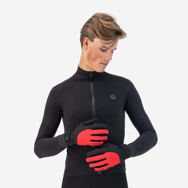Rogelli CORE winter gloves black and red