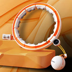 HMS Hhm21 Hula Hop White/Orange With Magnets, Tpe Protection And Weight + Counter narancssárga edzéssegítő 17-44-597