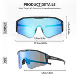 Rockbros SP297 sports glasses black and from the field kék glasses, training equipment