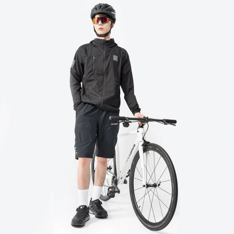 Rockbros ROAD TO SKY M Bicycle Windbreaker - Black m \ czarny ruházat