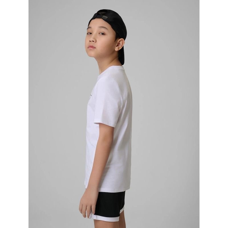 Boy's regular printed T-shirt 4F 4FJRSS26TTSHM3599-10S clothing