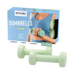 Spokey Shape dumbbells 2x1 kg green zöld csuklópánt