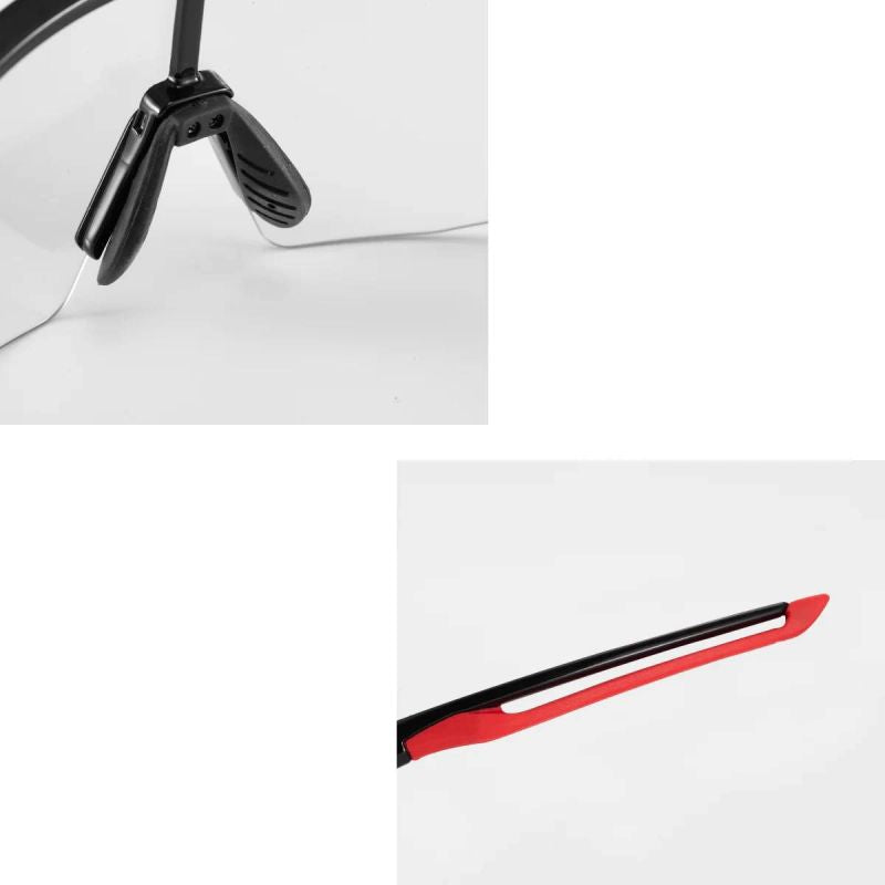 Rockbros 10173 Photochromic UV400 Cycling Glasses - Black and Red czarny || czerwony glasses, training equipment