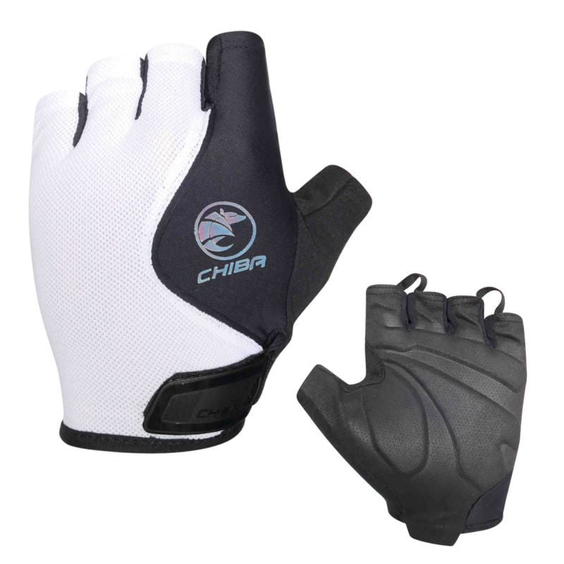 CHIBA LADY AIR PLUS gloves black and white fehér kesztyű