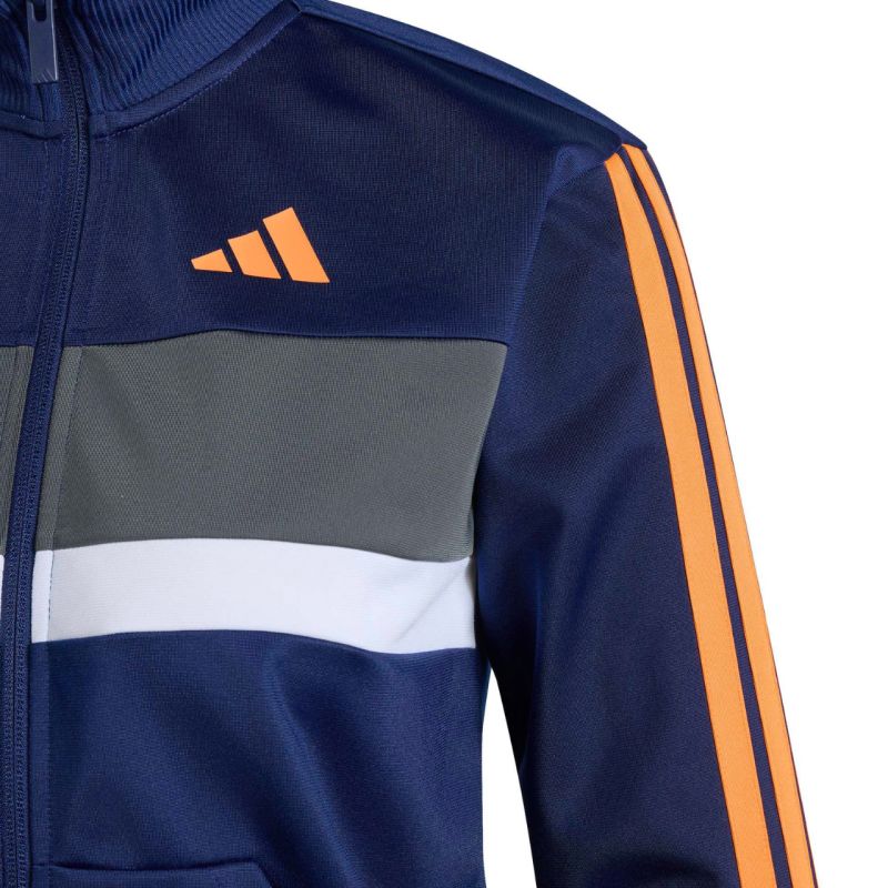Adidas Seasonal Essentials Tiberio 3-Stripes Navy Kids Tracksuit kék szett KZ0148