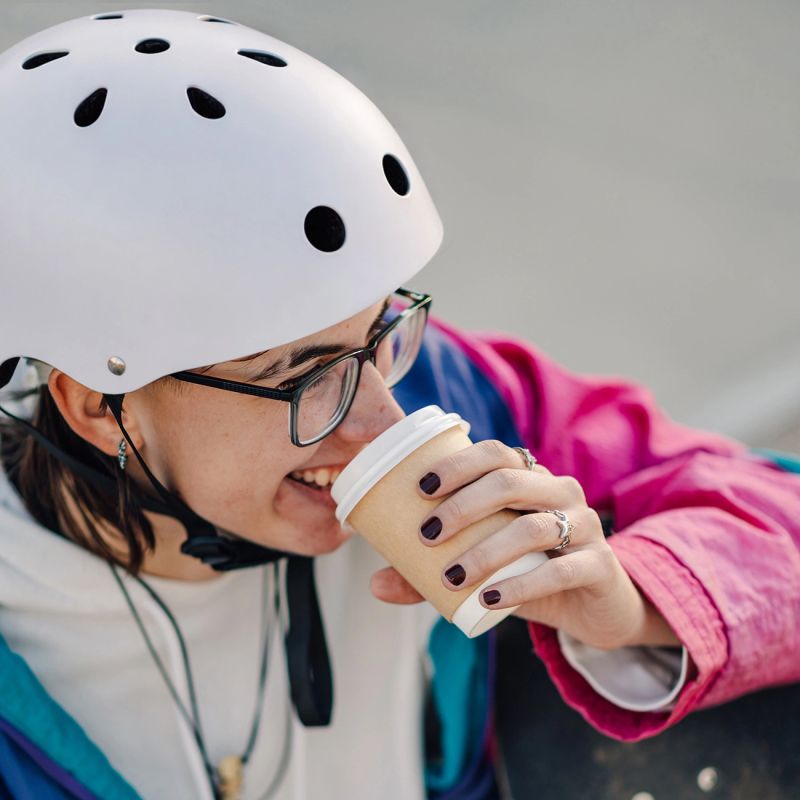 Wozinsky Lightweight BMX/Scooter Helmet S - White biały \ 48-52 cm korcsolya HT-38C-199816