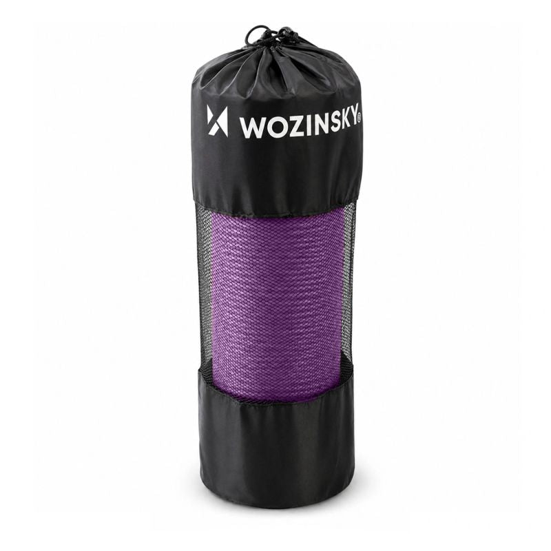 Wozinsky WNSP-15F Exercise Mat 183 x 61 x 1.5 cm Thick Gymnastic Mat for Yoga and Fitness - Purple lila jóga matrac 304004-208171