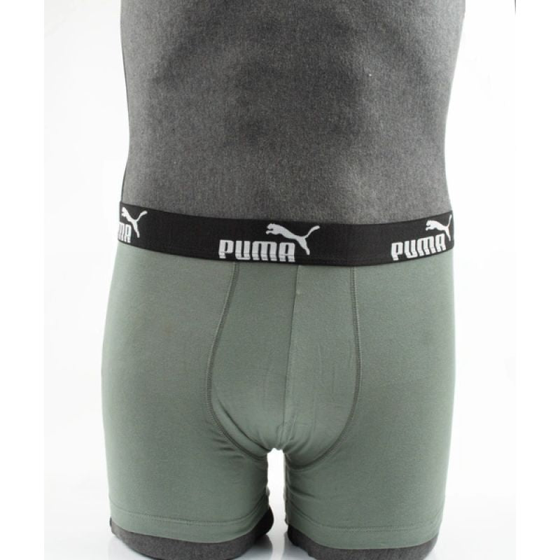 Puma Men's Boxer Briefs 9-Pack Black Gray Khaki Comfortable Cotton Alsónemű szürke