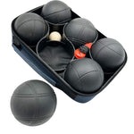 Enero 6-Piece Petanque Balls - Black Boule, Pro Cover fekete covers