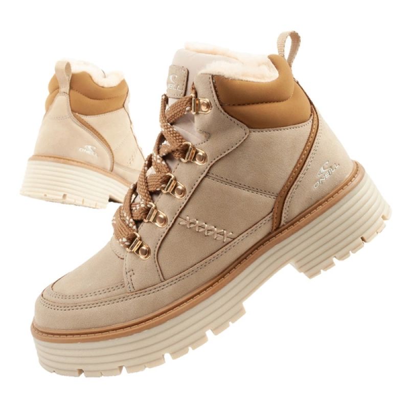 O'Neill winter boots women's hiking boots ankle boots insulated fashionable beige brown bézs cipő