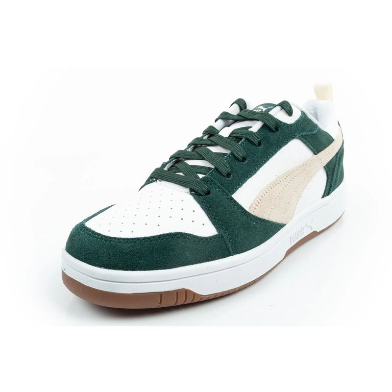 Puma Rebound v6 men's sports sneakers fashionable comfortable white zöld utcai cipő