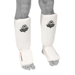 DBX Bushido Flexible Shin Guards - Shinrage White fehér protectors and knee pads