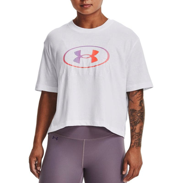 Under Armour Live Novelty Silo SS W 1369881 100 T-Shirt Póló