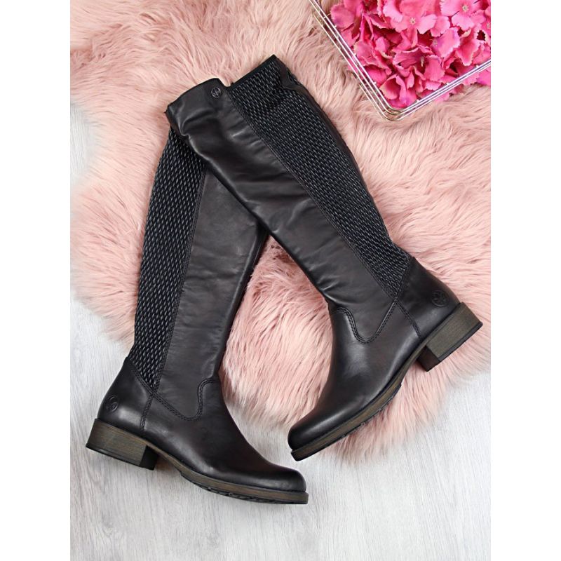 Inny Rieker W Z9591-00 black leather boots Túracipő