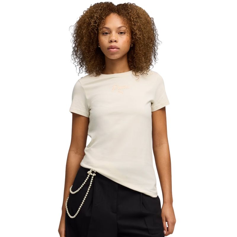 Puma ESS Script Tee Women's T-Shirt Beige 691760 bézs póló
