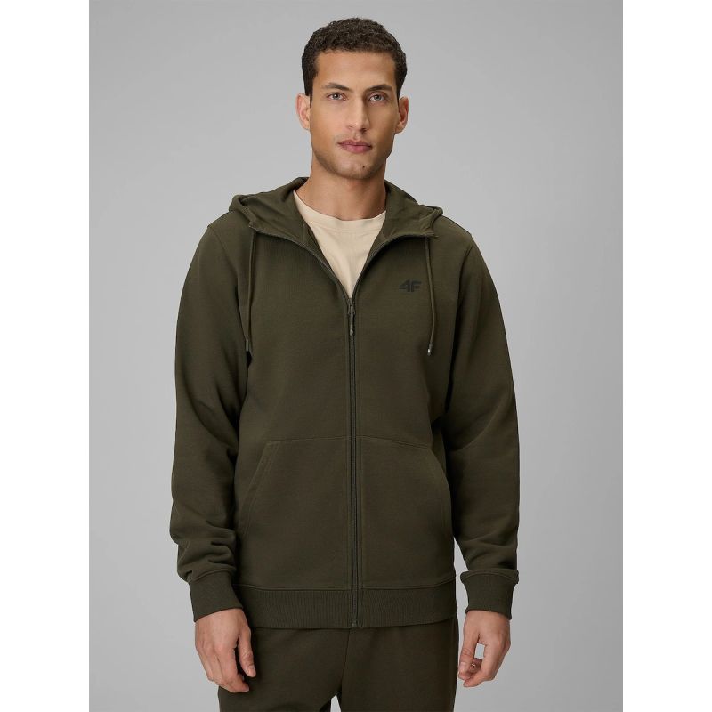 4F Men's zip-up hooded sweatshirt pulóver