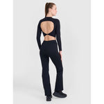 Women's seamless training pants with flared legs 4F 4FRSS25TFTRF1031-20S xs/s leggings