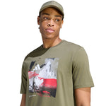Adidas Men's Memories of Sport Outdoor Graphic T-shirt khaki póló