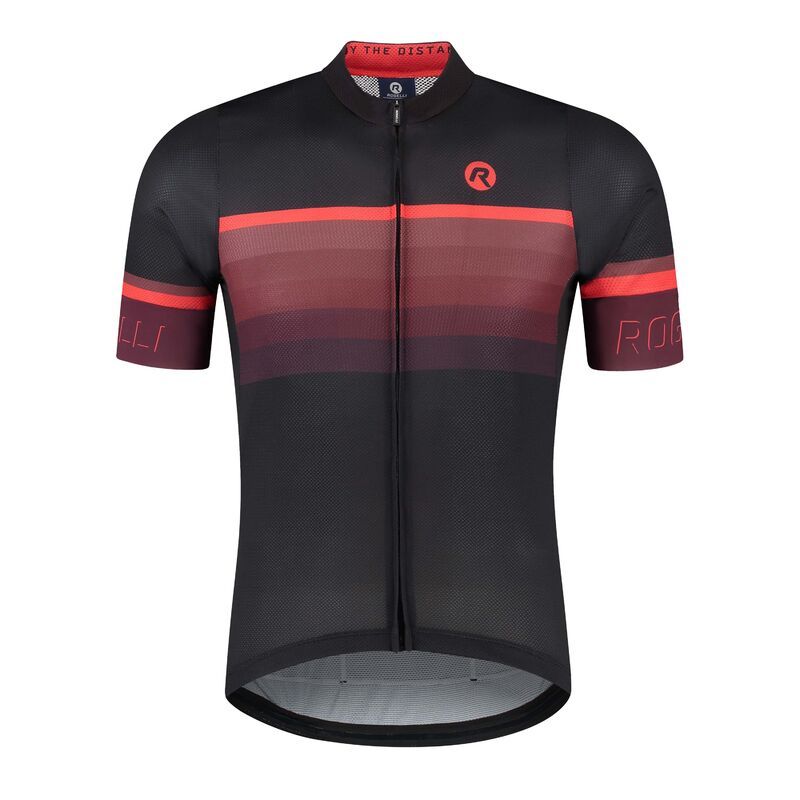 Rogelli HERO II T-shirt Black and 4XL bordó póló
