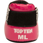 TOP TEN OSTT-PU "SUPERLIGHT PRISM" Foot Protectors (WAKO APPROVED) czerwony+m protectors and knee pads
