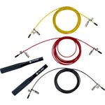 Pure 2 Improve 3-In-1 Weighted Skipping Rope, Replaceable Lines, Pure 2 Improwe fekete ropes, training equipment
