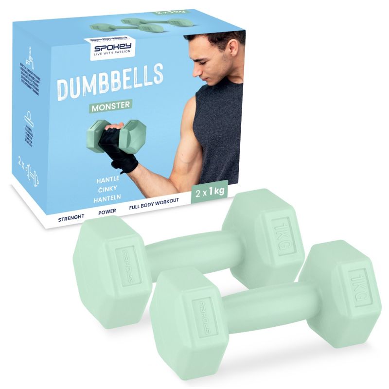 Spokey Monster dumbbells 2x 1 kg SPK-944049 Edzőfelszerelés