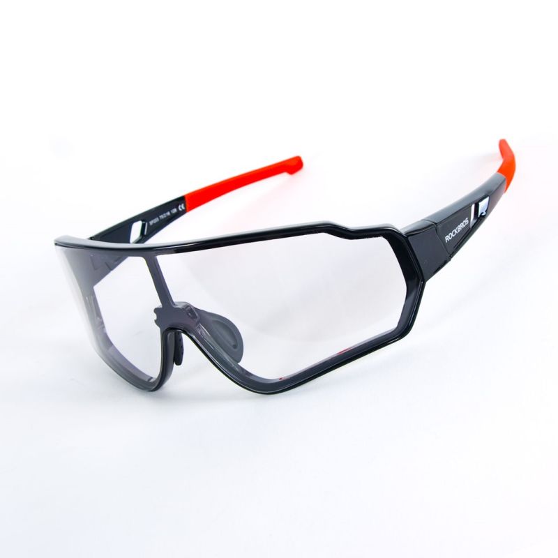Rockbros sports glasses with photochromic black and piros glasses, training equipment