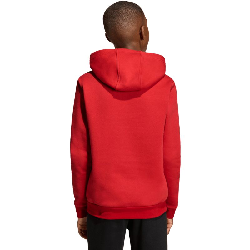 adidas Entrada 26 Hoody red JZ6568 104cm kapucnis pulóver